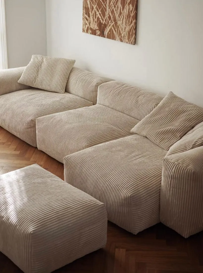 Dante Corduroy Sectional Sofa