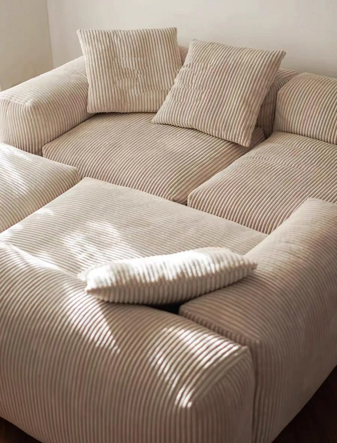 Dante Corduroy Sectional Sofa