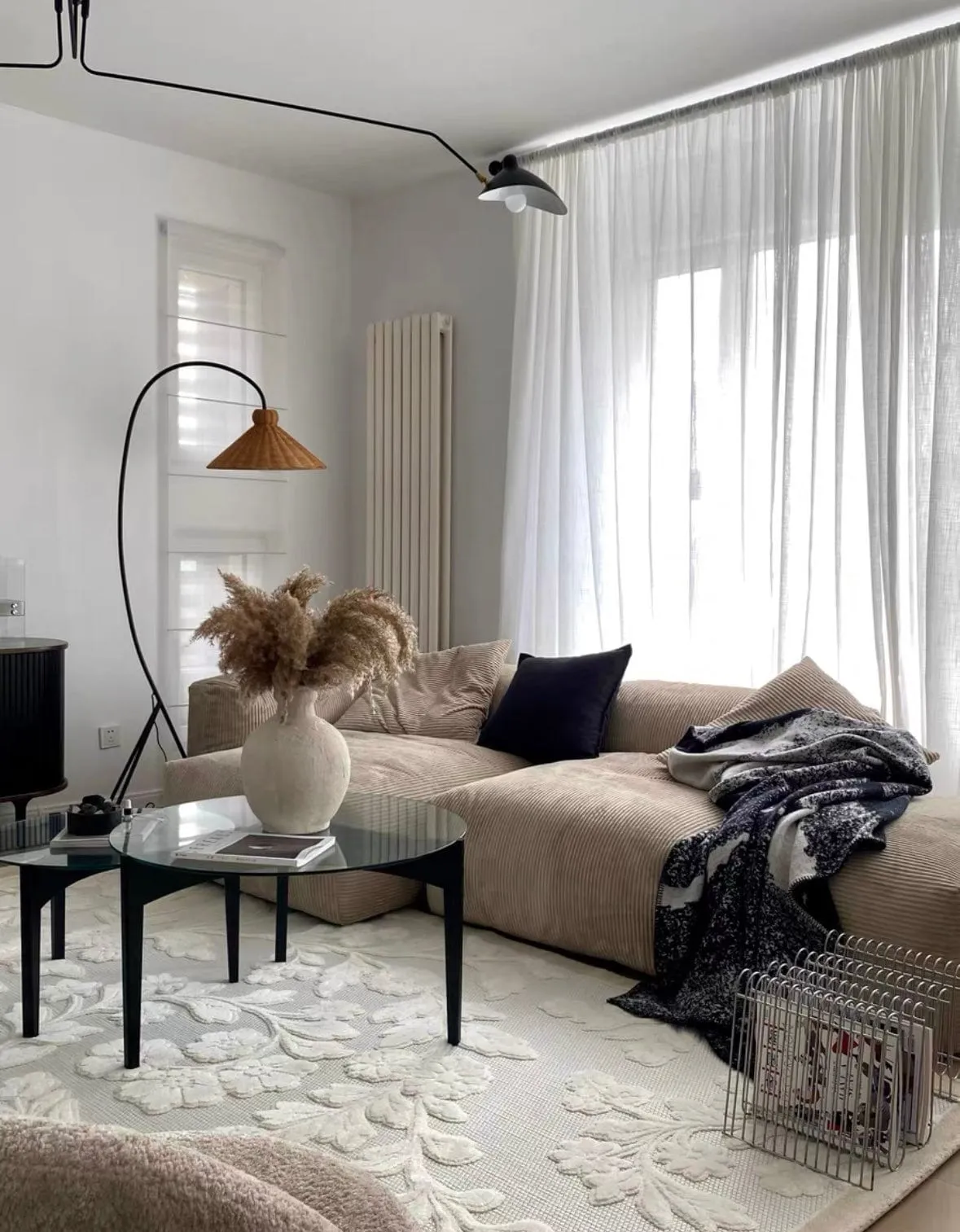 Dante Corduroy Sectional Sofa