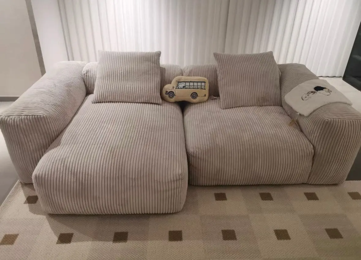 Dante Corduroy Sectional Sofa