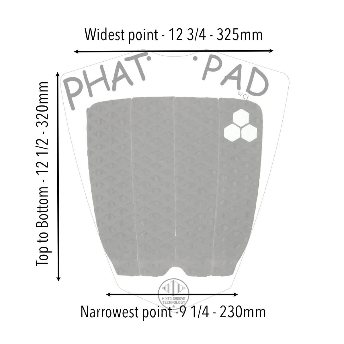 Deck pads - Channel Islands - CI Phat Pad Black