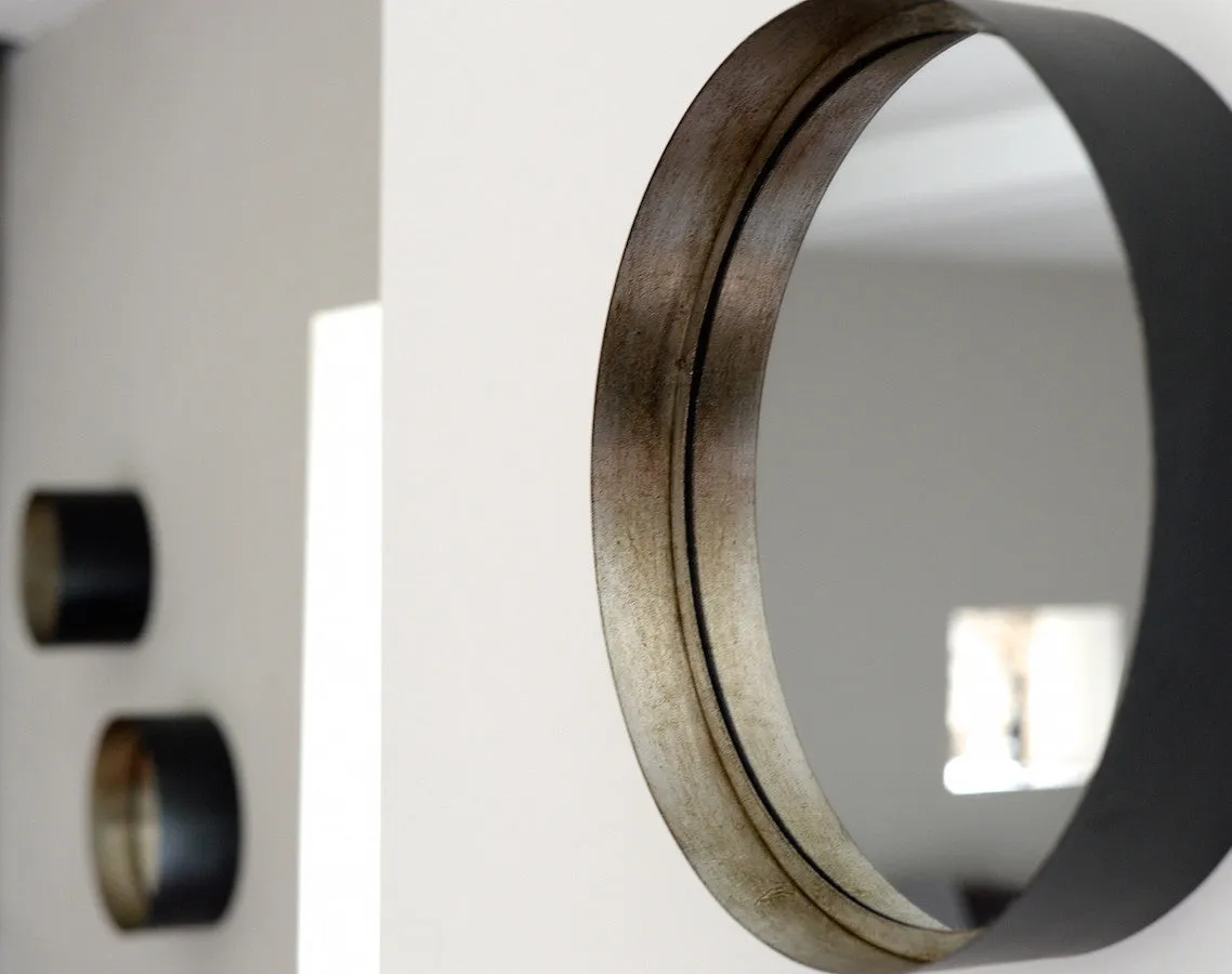 Deep Pewter & Black Mirrors