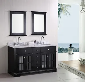 DESIGN ELEMENT Imperial 60" Double Sink Vanity Set