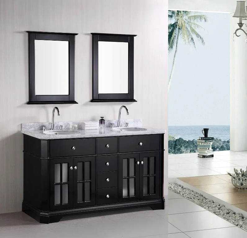 DESIGN ELEMENT Imperial 60" Double Sink Vanity Set