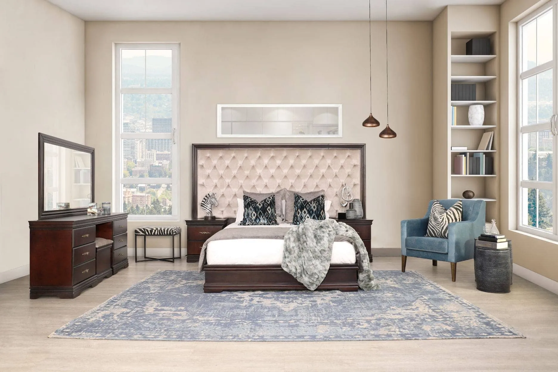Diana 6 Piece Bedroom Set - Available on Special Order Plan Only