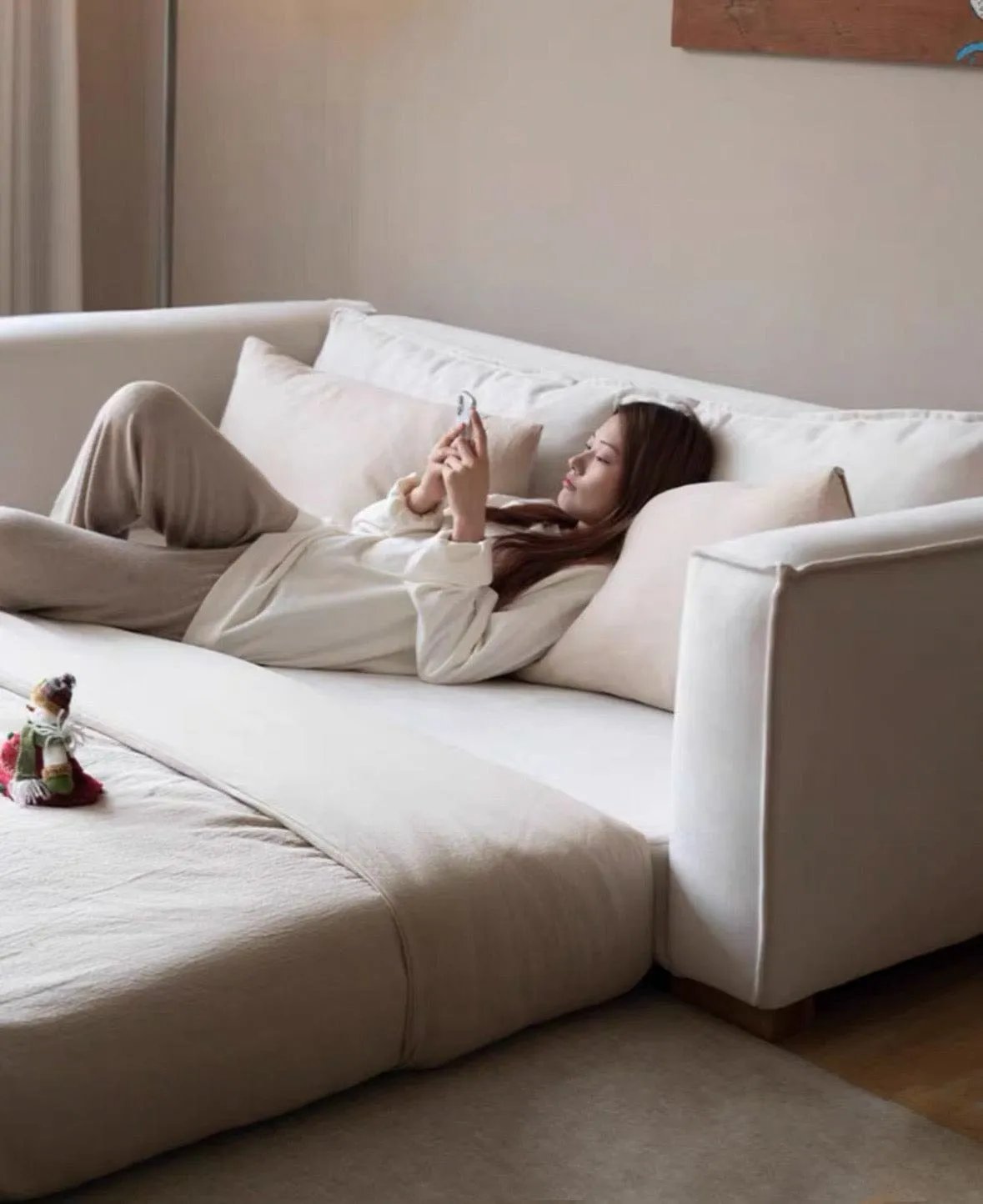 Donna Scratch Resistant Foldable Sofa Bed with Mattress