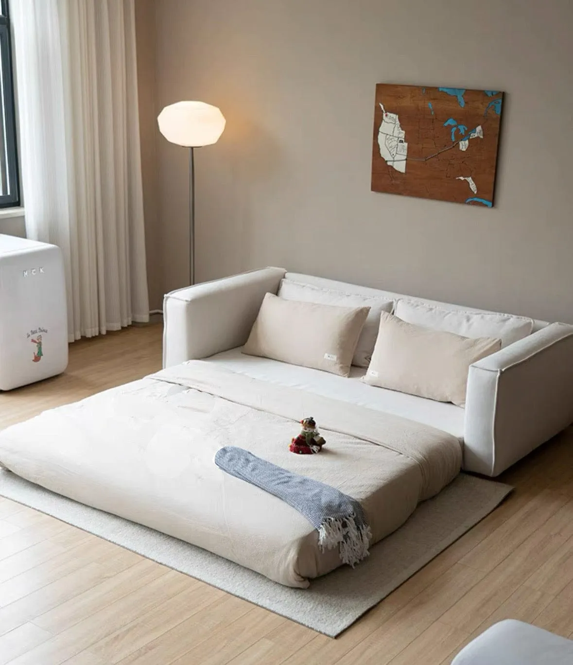 Donna Scratch Resistant Foldable Sofa Bed with Mattress