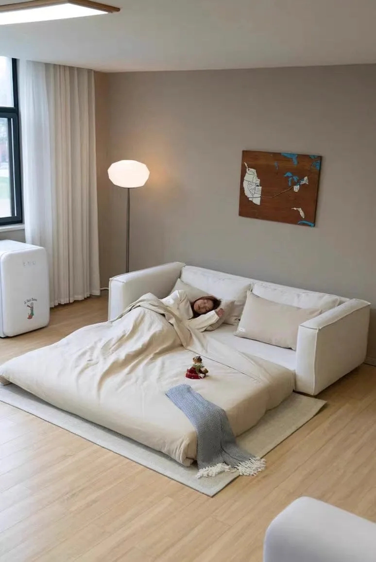 Donna Scratch Resistant Foldable Sofa Bed with Mattress