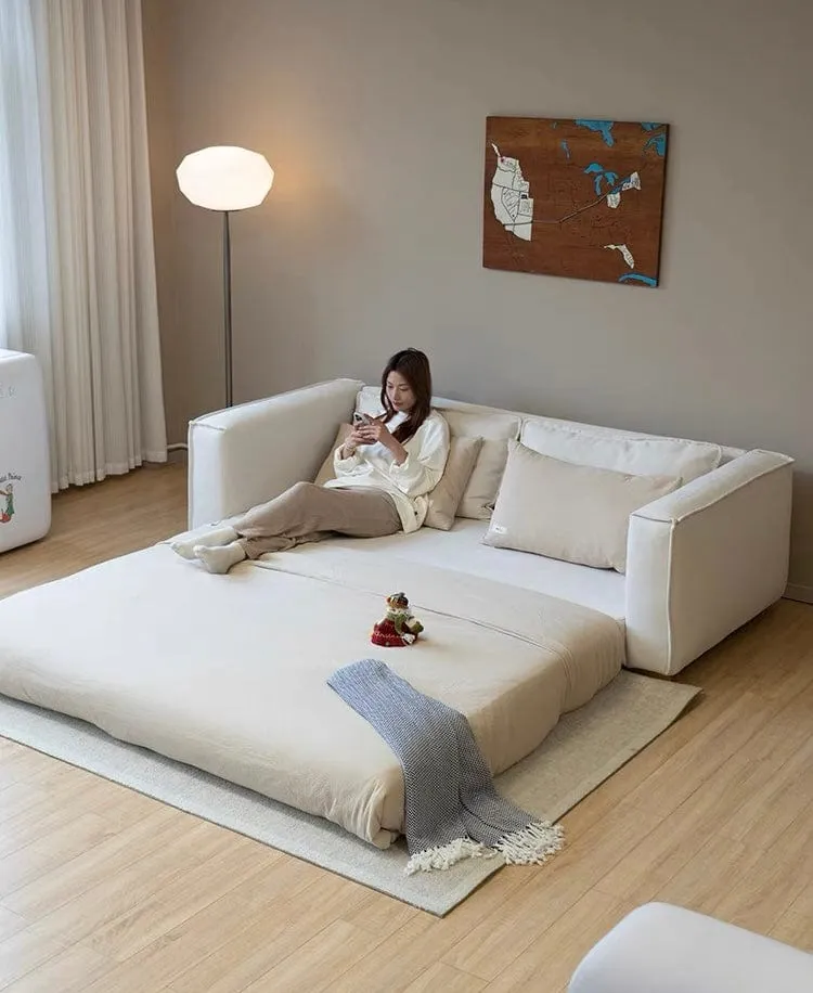 Donna Scratch Resistant Foldable Sofa Bed with Mattress
