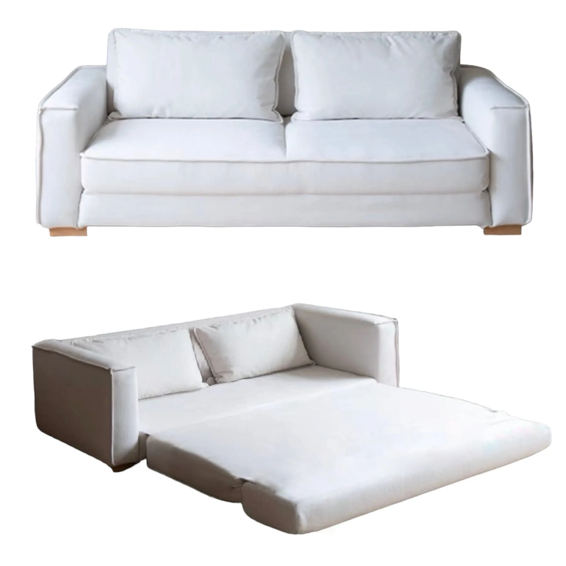 Donna Scratch Resistant Foldable Sofa Bed with Mattress