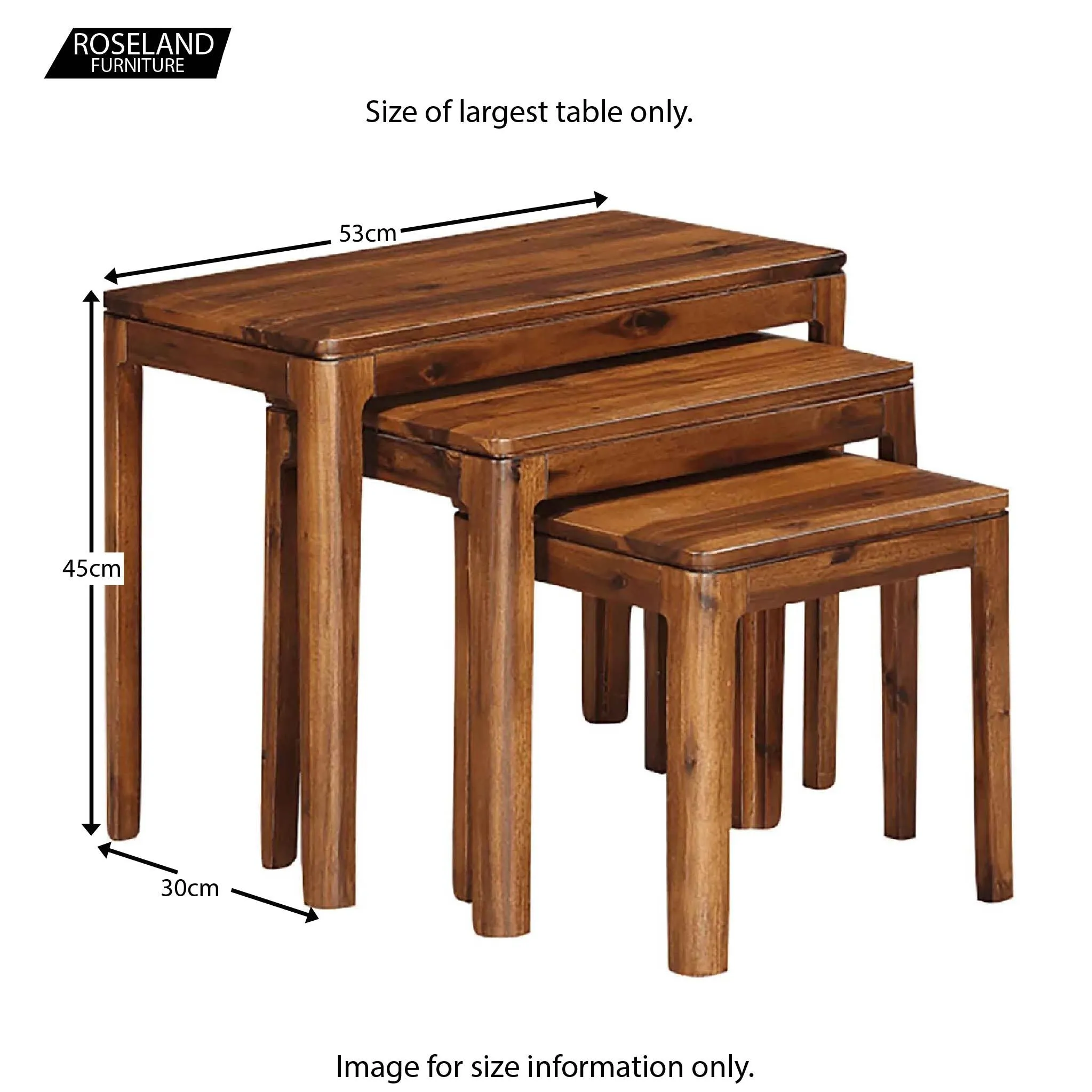 Dunmore Acacia Nest of Tables