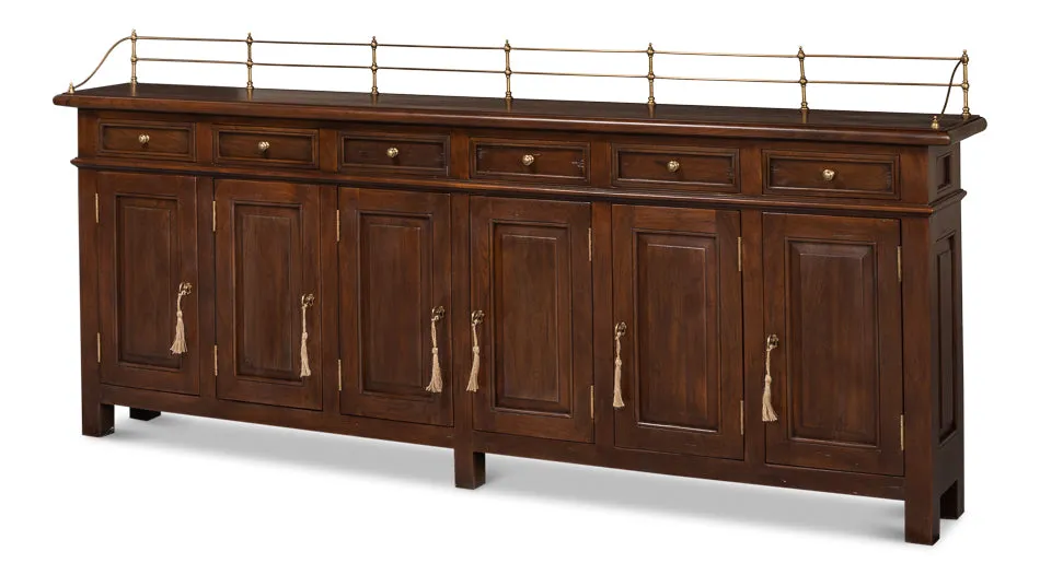 Ebony Olde English Long Sideboard