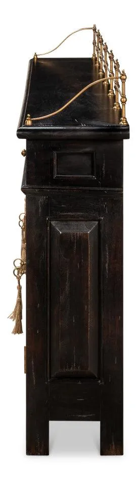 Ebony Olde English Long Sideboard