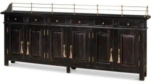 Ebony Olde English Long Sideboard
