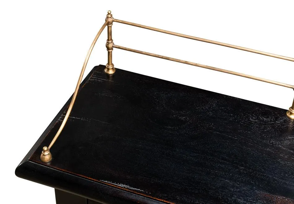Ebony Olde English Long Sideboard