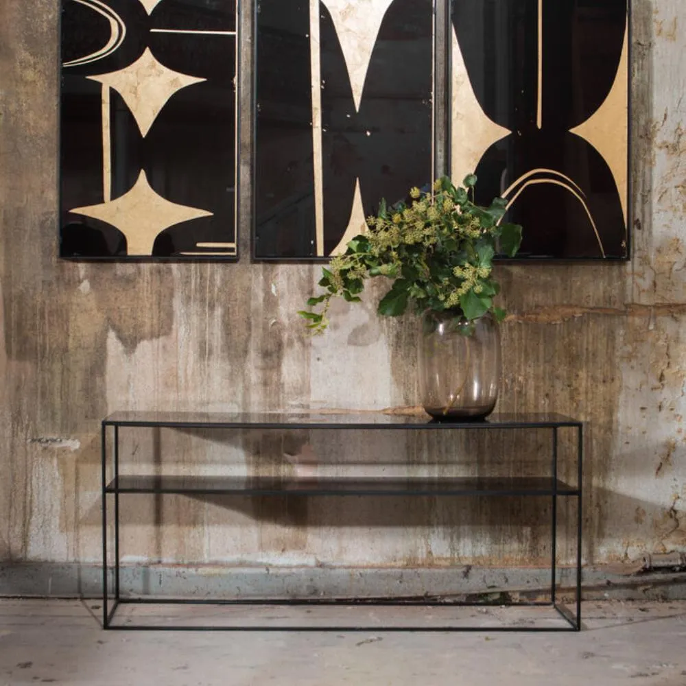 Ethnicraft Aged Sofa Console Table