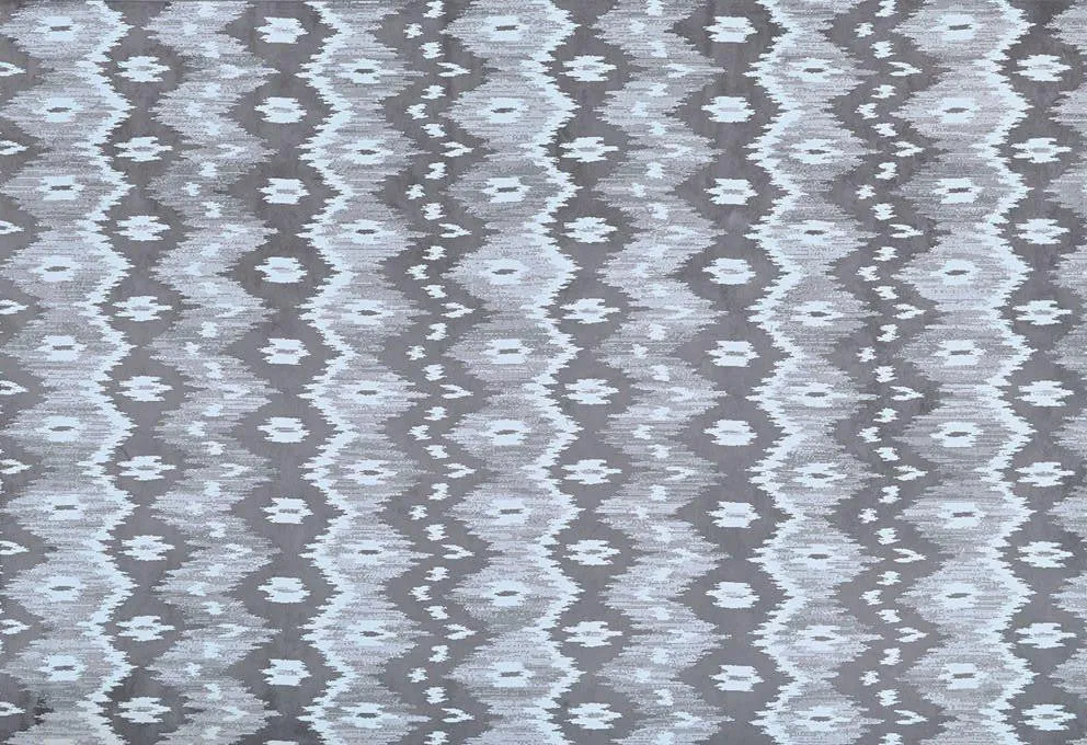 Fermat Area Rug 8x10 GRAY/IVORY
