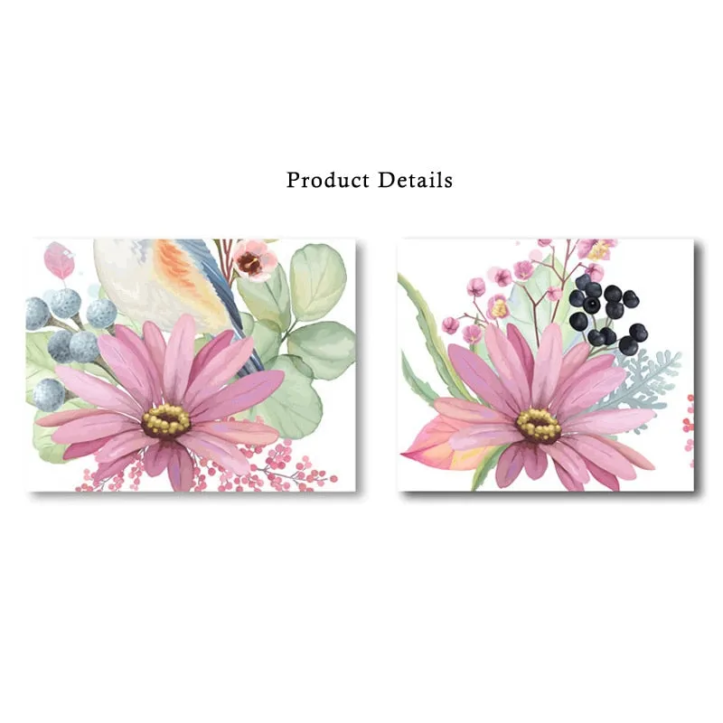 Flowers and Butterflies Wall Sticker