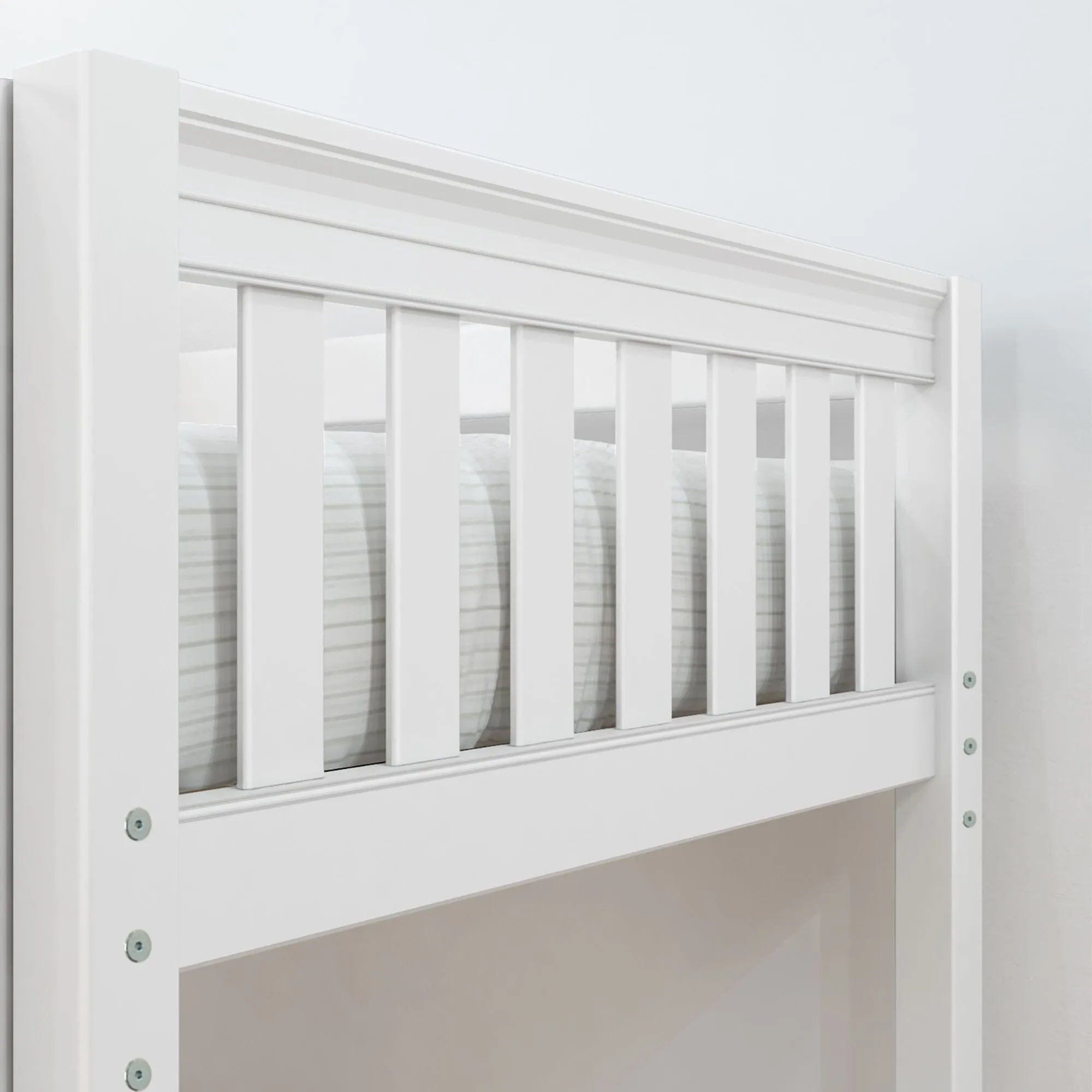 Full   Twin Medium Corner Bunk with Ladders