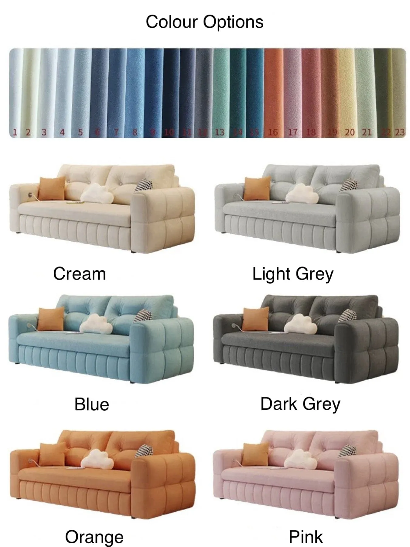 Gary Scratch Resistant Storage Sofa Bed