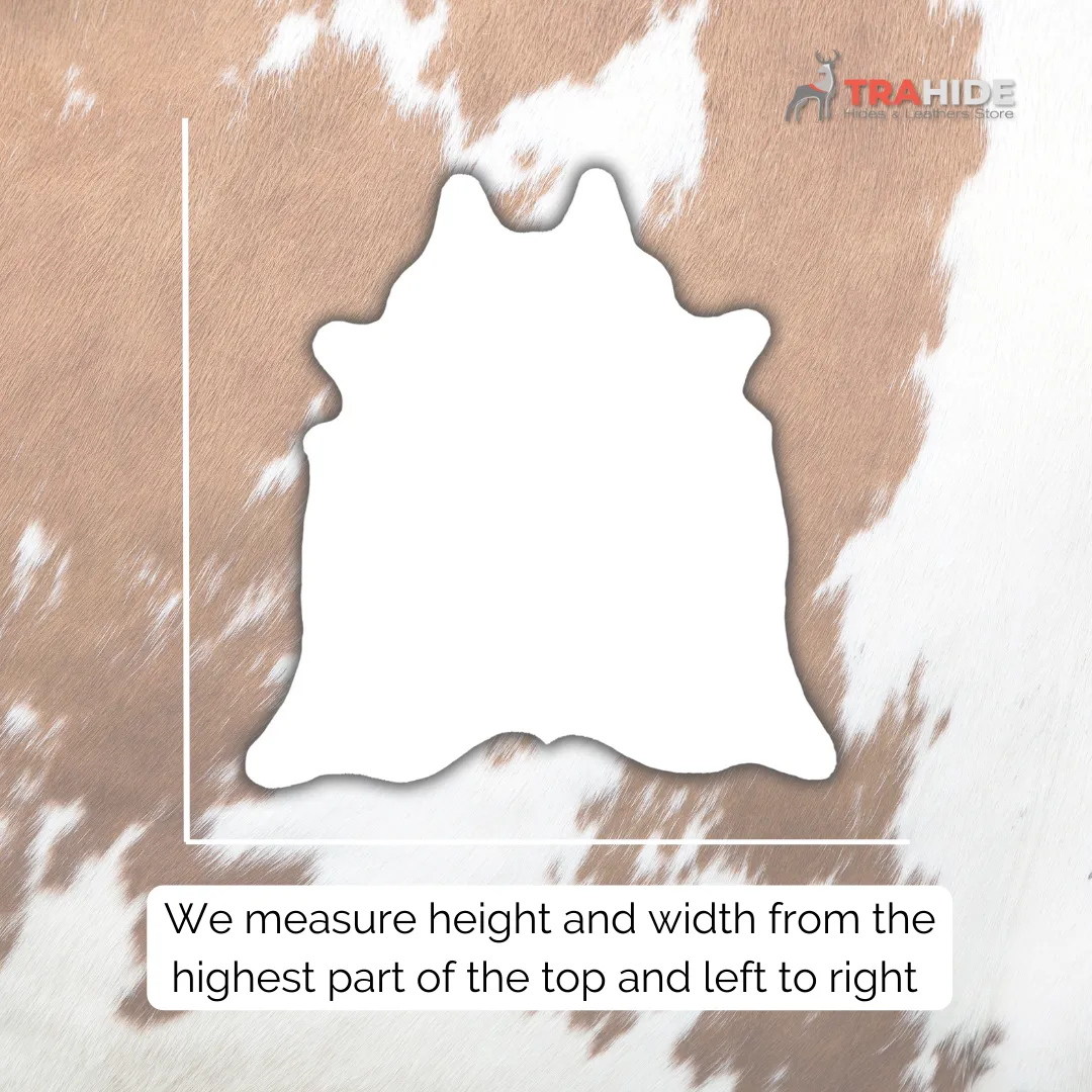 Genuine Cowhide Rugs - Brown and White