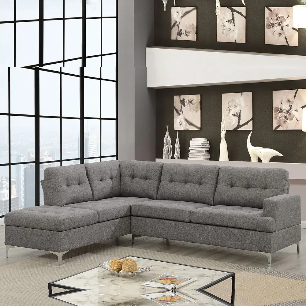 Halo Crisp Fabric Sectional Sofa