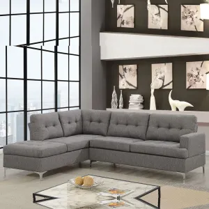 Halo Crisp Fabric Sectional Sofa