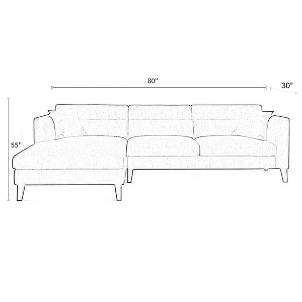 Hawk 4 Seater L Shape Sofa For Living Room