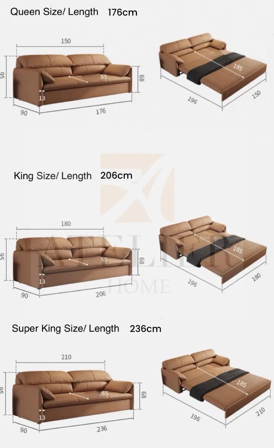 Helinski Spill Proof Storage Sofa Bed