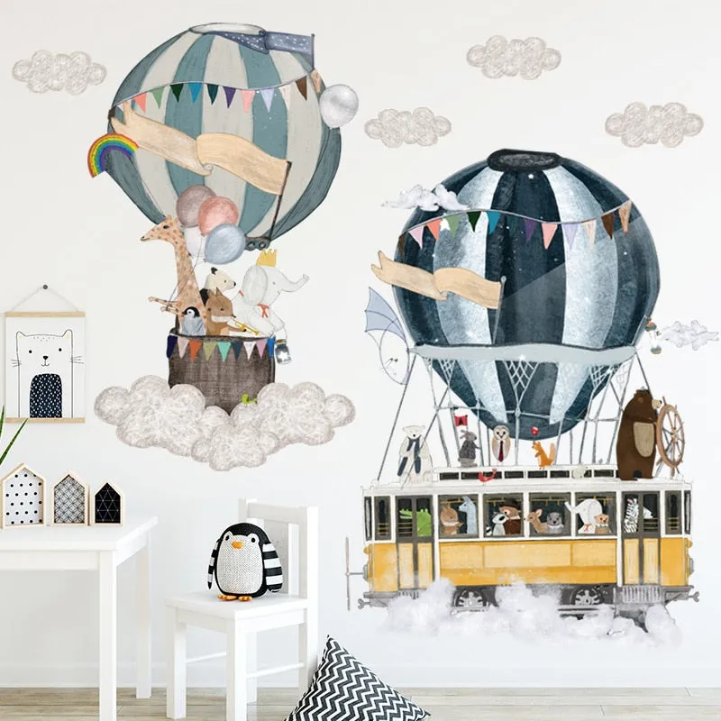Hot Air Balloon Wall Stickers