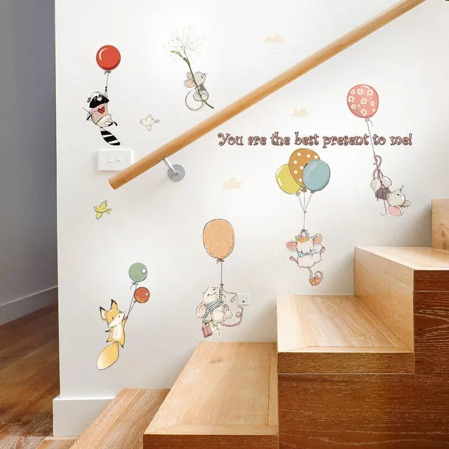 Hot Air Balloon Wall Stickers