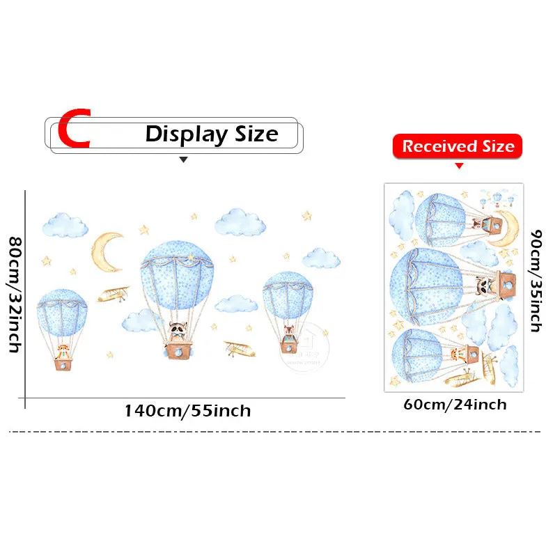 Hot Air Balloon Wall Stickers
