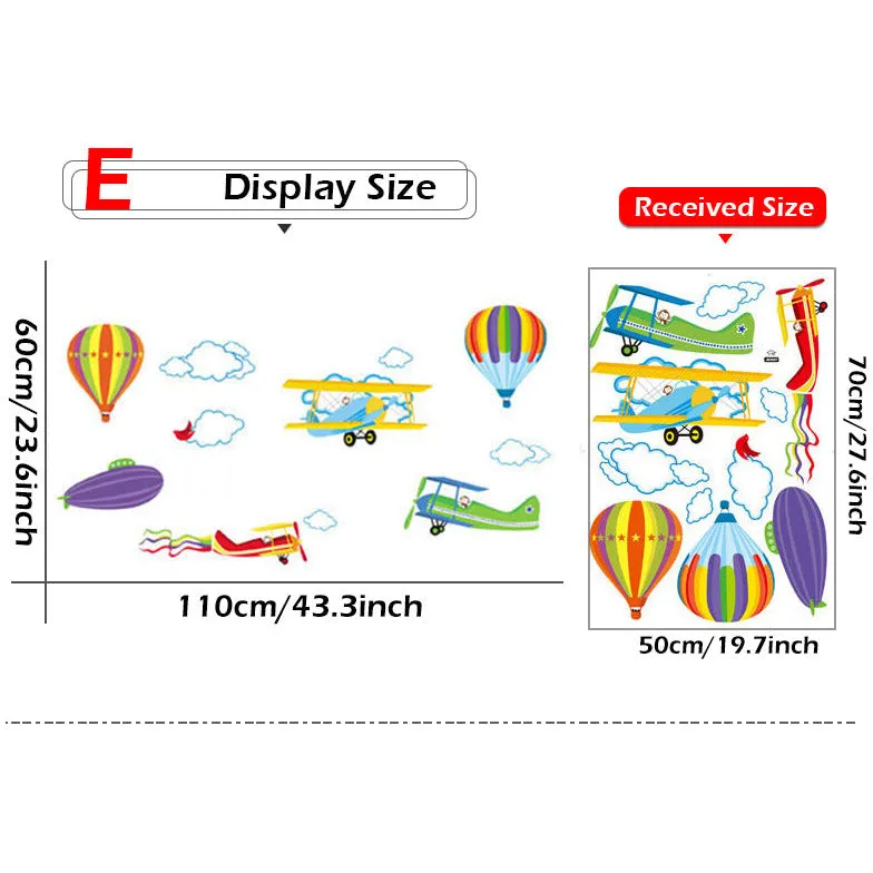 Hot Air Balloon Wall Stickers