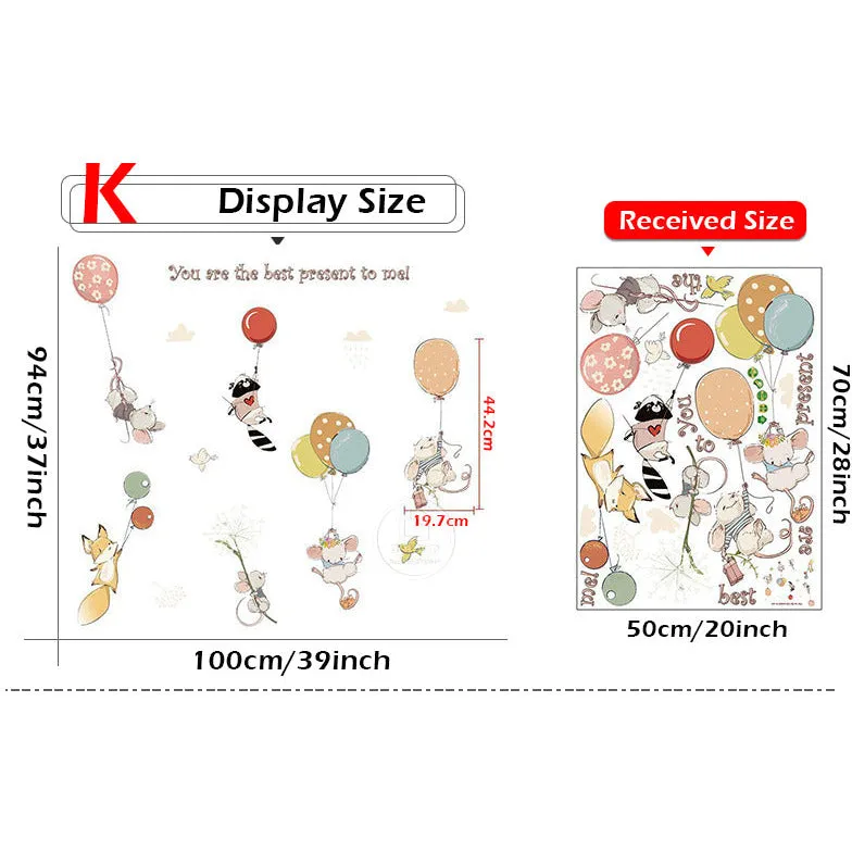 Hot Air Balloon Wall Stickers
