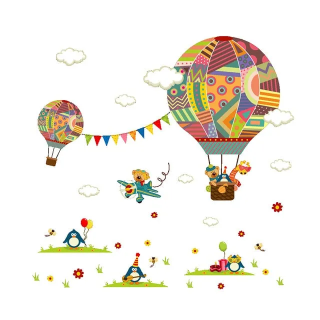 Hot Air Balloon Wall Stickers