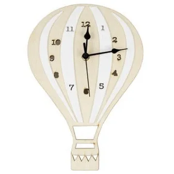 Hot Air Balloon Wooden Wall Clock