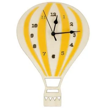 Hot Air Balloon Wooden Wall Clock