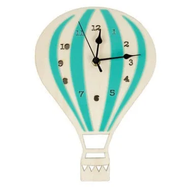 Hot Air Balloon Wooden Wall Clock