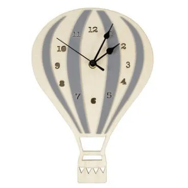 Hot Air Balloon Wooden Wall Clock