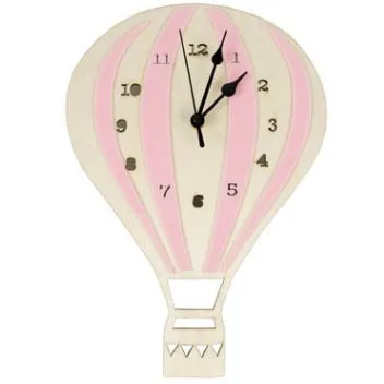 Hot Air Balloon Wooden Wall Clock