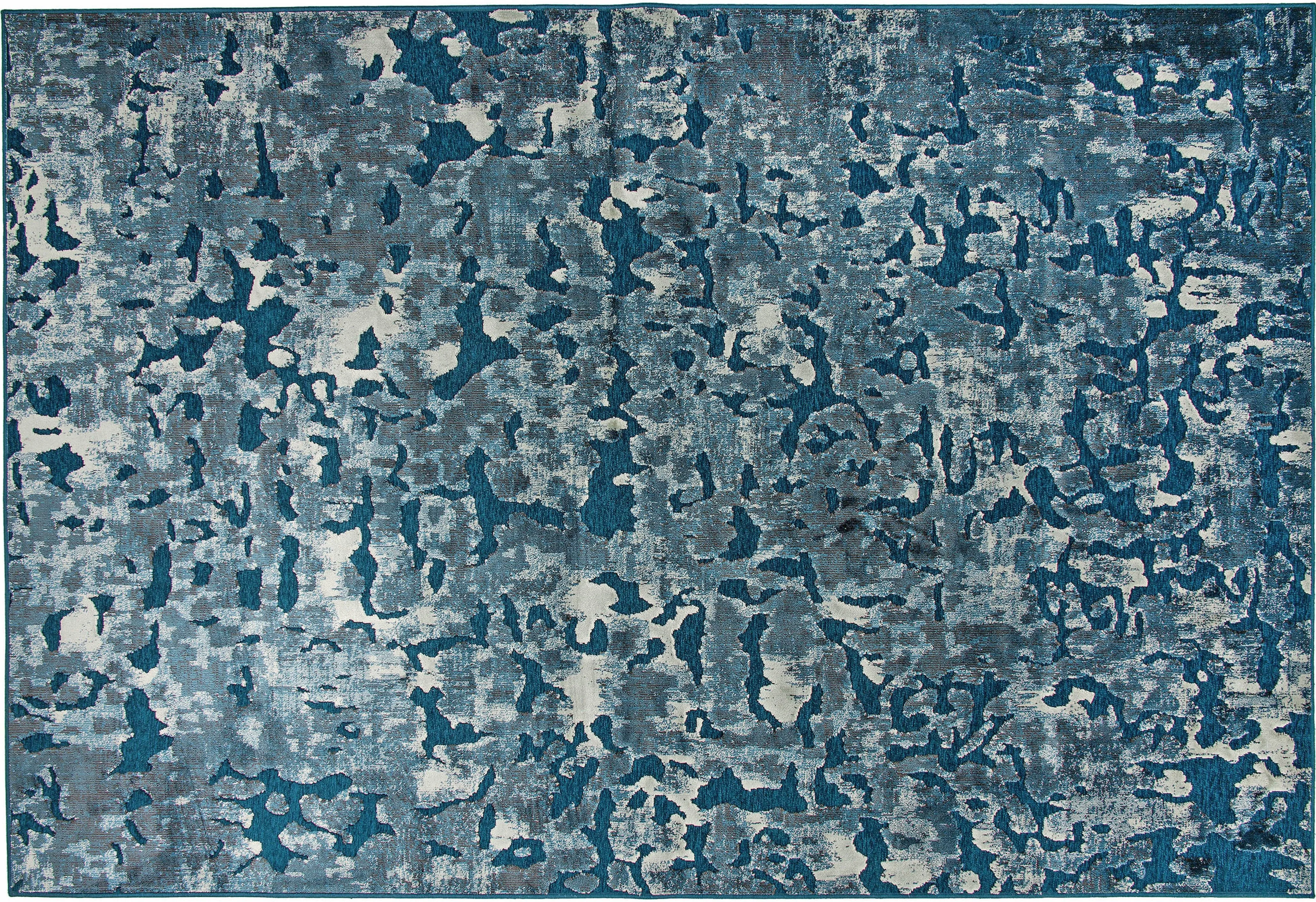 Huston Area Rug BLUE/IVORY