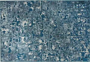 Huston Area Rug BLUE/IVORY