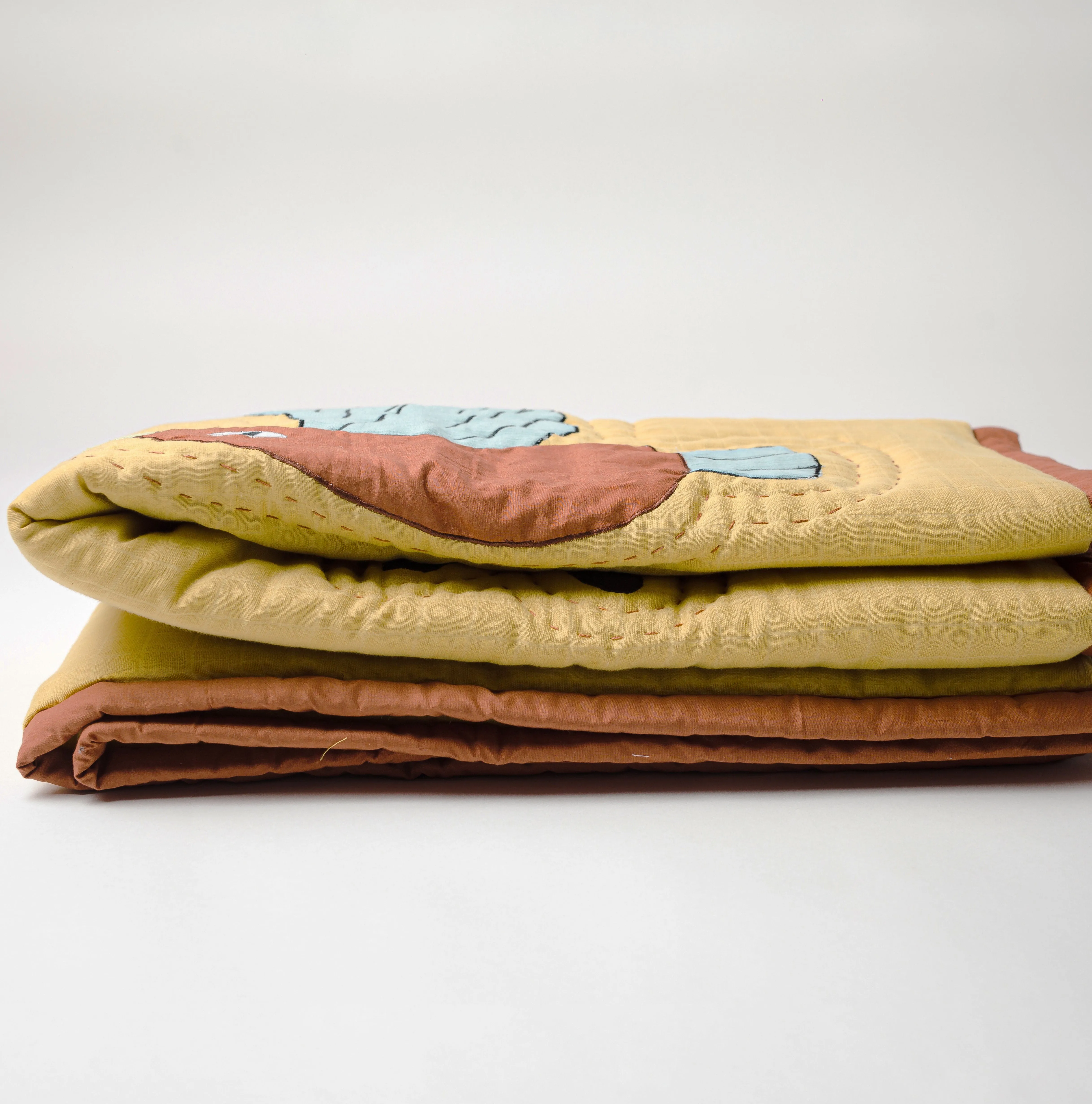 I Want To Fly Handmade Muslin Baby Quilt
