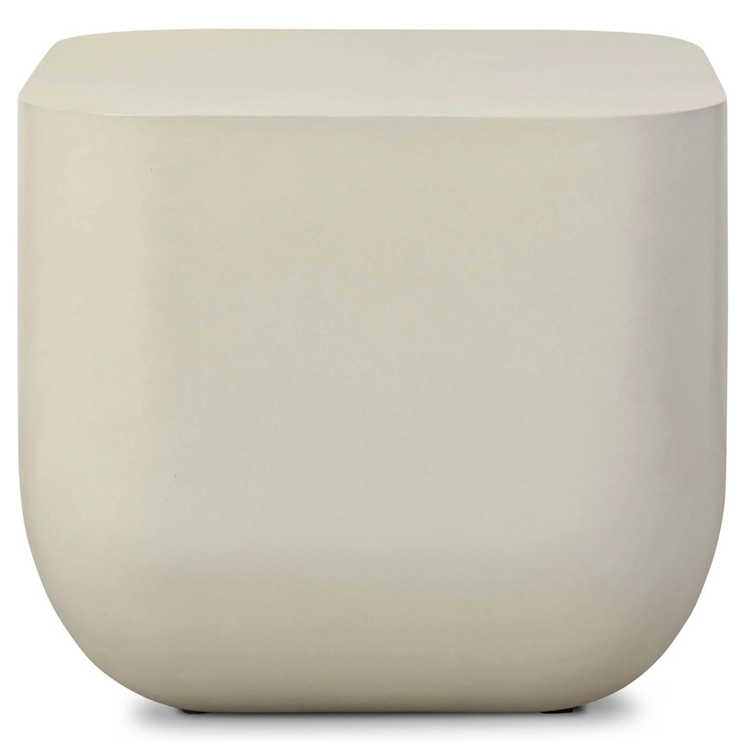 Ivan Square End Table, White