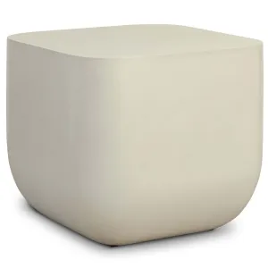 Ivan Square End Table, White