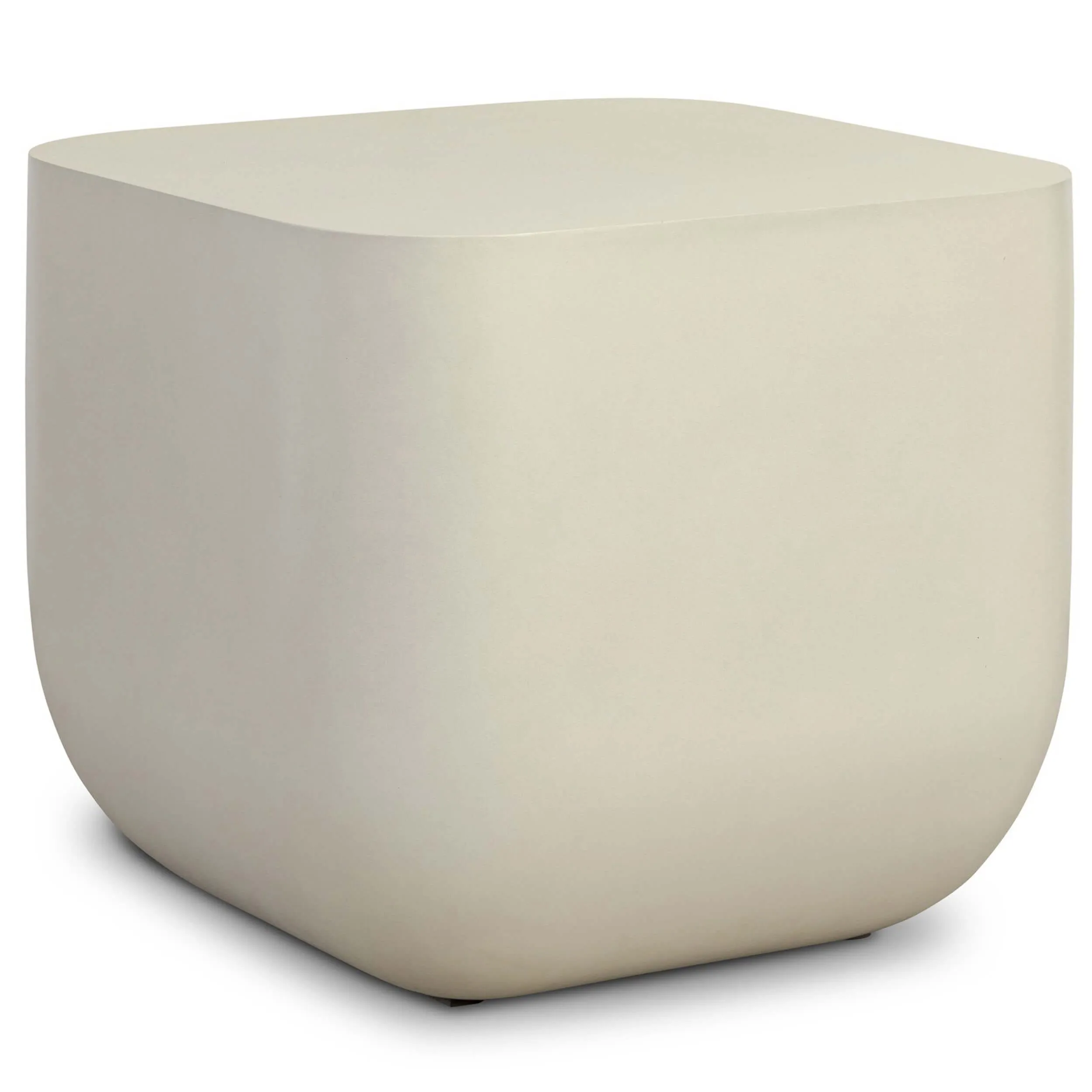 Ivan Square End Table, White