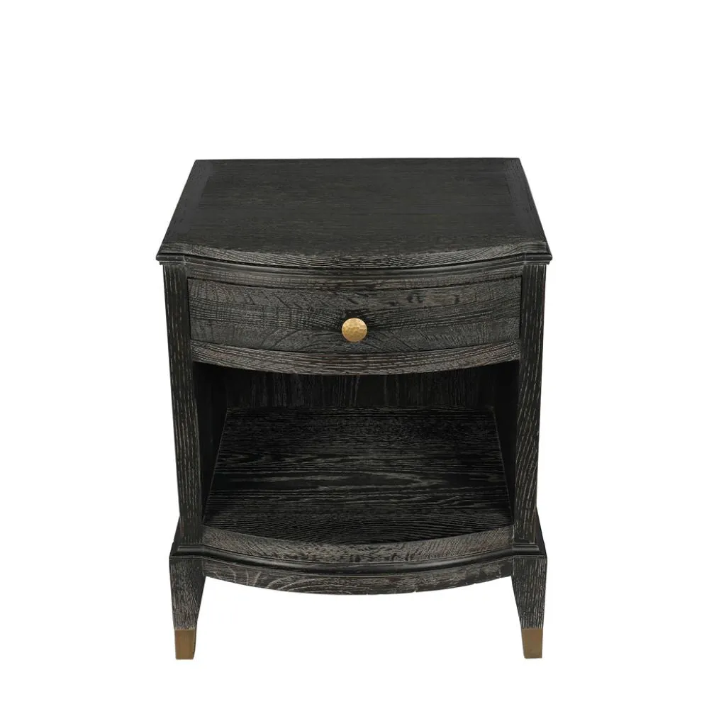 Iven Espresso Bedside Table