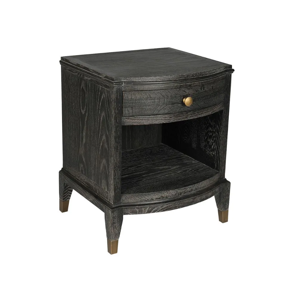 Iven Espresso Bedside Table