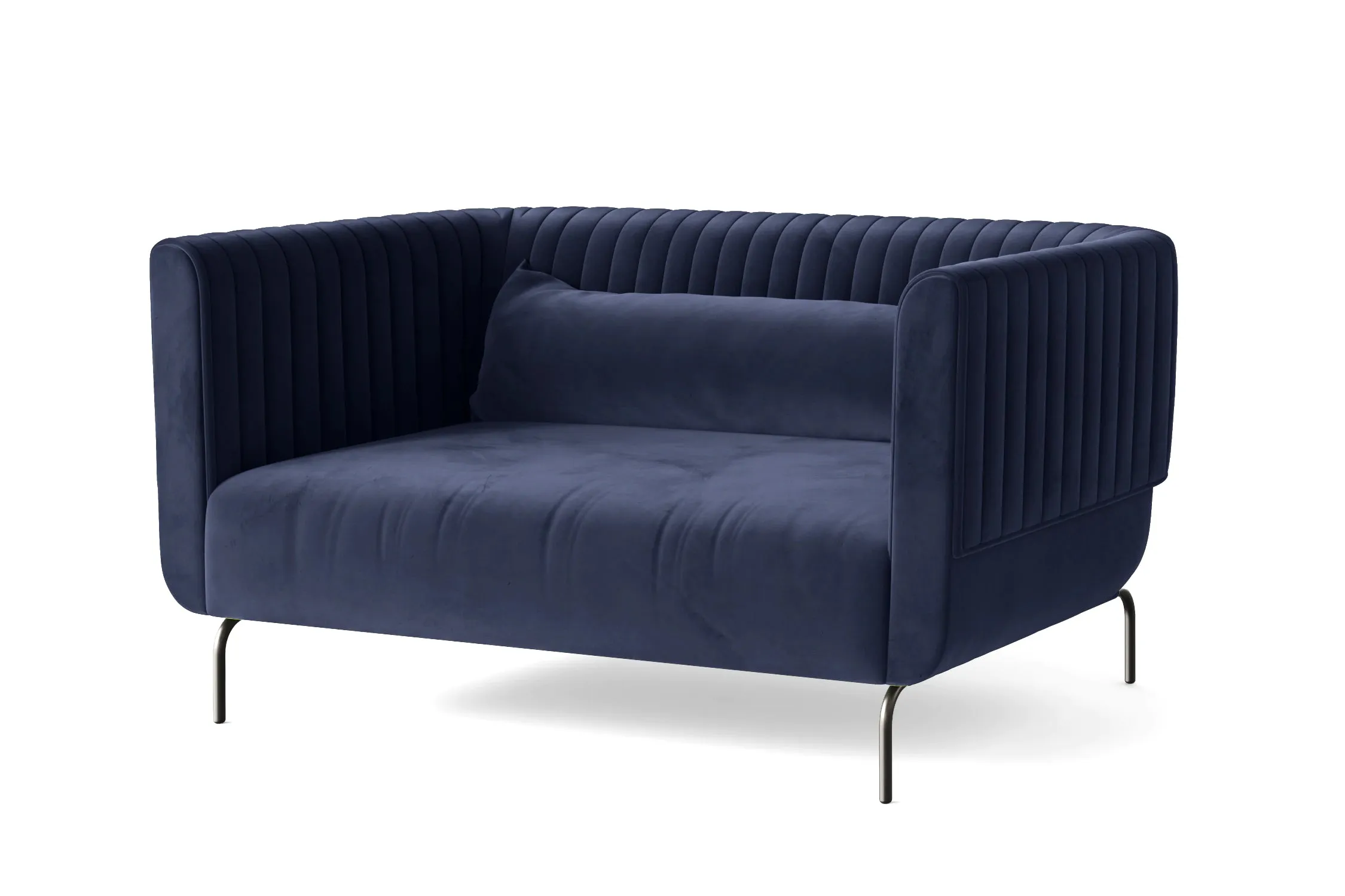 Jackson 2 Seater Sofa Dark Blue Velvet