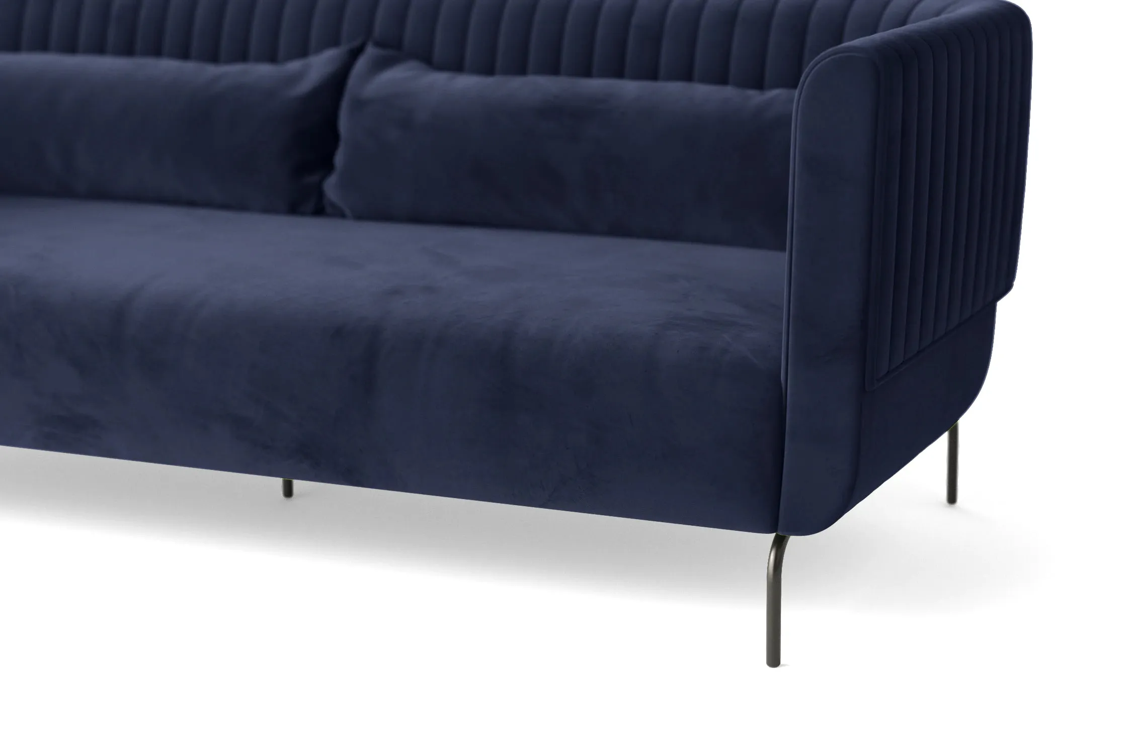 Jackson 2 Seater Sofa Dark Blue Velvet